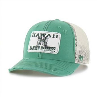Unisex '47 Green Hawaii Rainbow Warriors Egremont Well-Worn Adjustable Trucker Hat