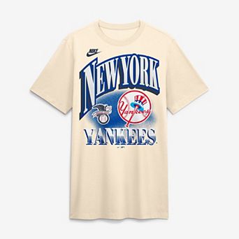 Men's Nike Natural New York Yankees Vintage Tri-Blend T-Shirt