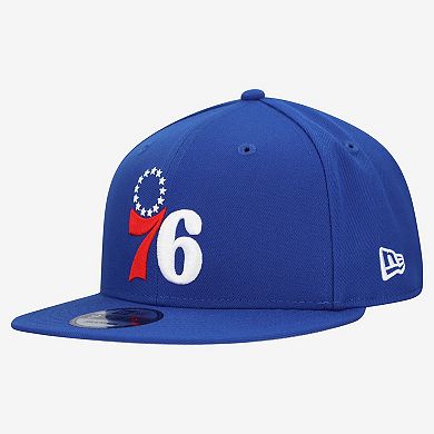 Men's New Era Royal Philadelphia 76ers Team 9FIFTY Snapback Hat