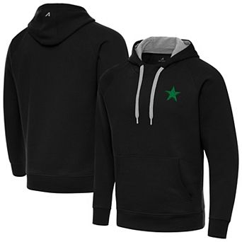 Men's Antigua Black Dallas Cowboys St. Patrick's Day Victory Pullover Hoodie