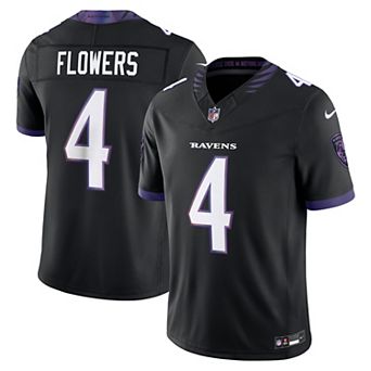 Men's Nike Zay Flowers Black Baltimore Ravens Alternate Alternate Vapor F.U.S.E. Stitched Limited Jersey