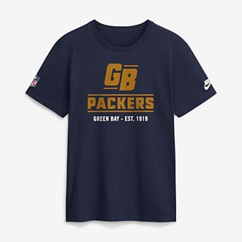 Men's Nike Navy Green Bay Packers Sideline Alternate Final Sprint Dri-FIT T-Shirt