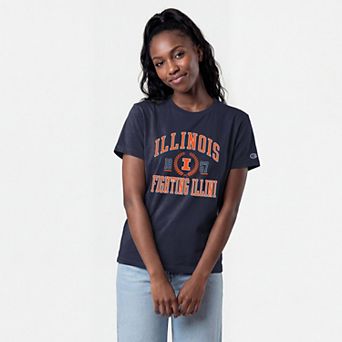 Women's Champion Navy Illinois Fighting Illini Lifestyle T-Shirt