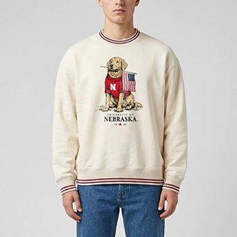 Unisex Uscape Apparel Cream Nebraska Huskers Americana Good Boy Ribbed Premium Sweatshirt