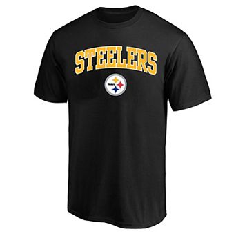 Men's Fanatics Black Pittsburgh Steelers Big & Tall Arch Logo T-Shirt