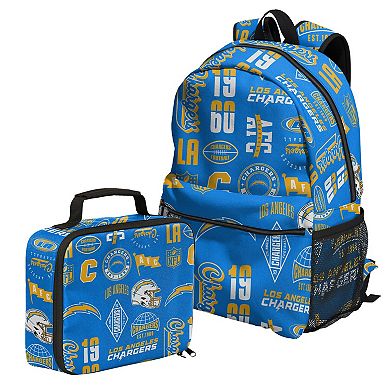 Outerstuff Los Angeles Chargers Backpack and Lunchbox Set