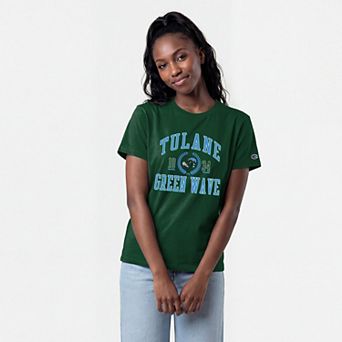 Women's Champion Green Tulane Green Wave Lifestyle T-Shirt