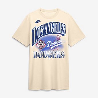 Men's Nike Natural Los Angeles Dodgers Vintage Tri-Blend T-Shirt