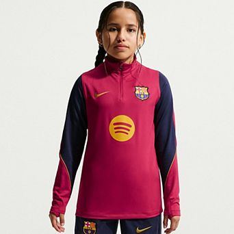 Youth Nike Red Barcelona 2026/27 Strike Dri-FIT Long Sleeve Quarter-Zip Drill Top