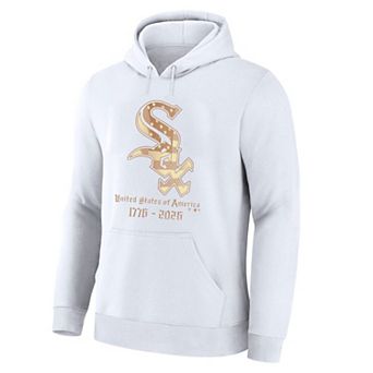Men's Fanatics White Chicago White Sox USA 1776-2026 Big & Tall Hoodie