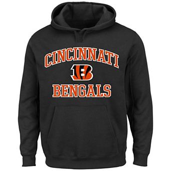 Men's Fanatics Black Cincinnati Bengals Big & Tall Heart & Soul Hoodie
