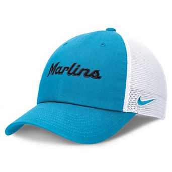 Women's Nike Blue/White Miami Marlins Club Trucker Adjustable Hat