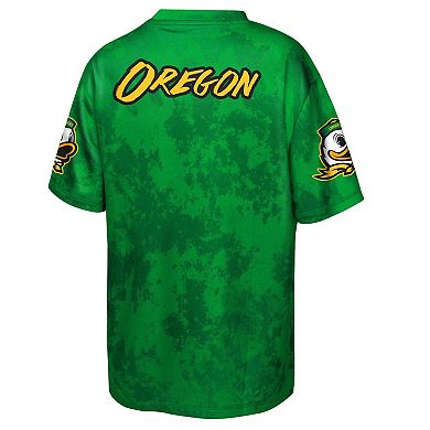 Youth Outerstuff Green Oregon Ducks Off-Side Sublimated T-Shirt