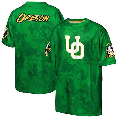 Youth Outerstuff Green Oregon Ducks Off-Side Sublimated T-Shirt