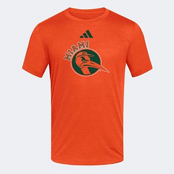 Men's adidas Orange Miami Hurricanes Vault Blend T-Shirt