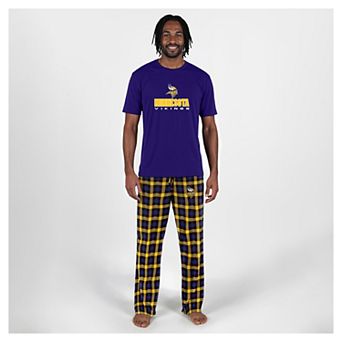 Men's Concepts Sport Purple Minnesota Vikings Big & Tall Highland Sleep Set