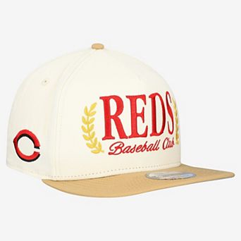 Men's New Era Cream Cincinnati Reds Club 9FIFTY A-Frame Snapback Hat
