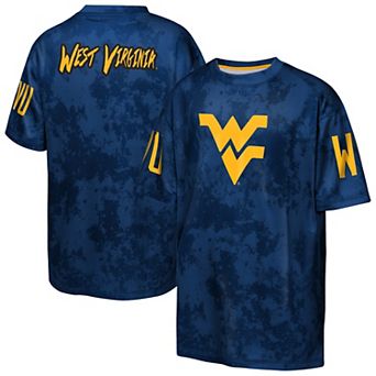 Youth Outerstuff Navy West Virginia Mountaineers Off-Side Sublimated T-Shirt
