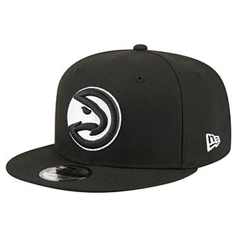 Men's New Era Black Atlanta Hawks Team 9FIFTY Snapback Hat