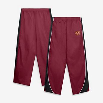 Women's Fanatics Burgundy/Black Washington Commanders Team First Backwards Lateral Nylon Pants