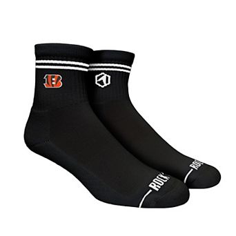 Unisex Rock Em Socks Cincinnati Bengals Casual Stripe Quarter-Length Socks