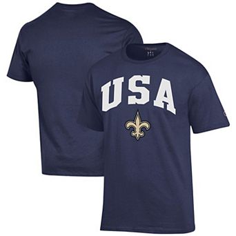 Men's Champion Navy New Orleans Saints Americana T-Shirt