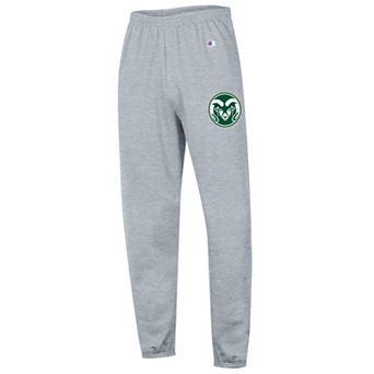 Men's Champion Heather Gray Colorado State Rams Powerblend Fleece Team Sweatpants