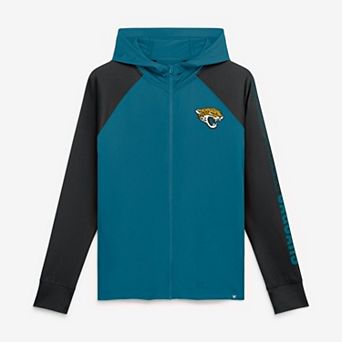 Women's Fanatics Teal/Black Jacksonville Jaguars Cornerback Blitz Raglan Full-Zip Hoodie