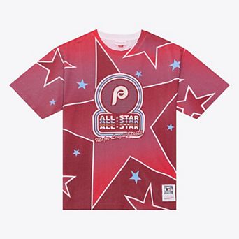 Men's Mitchell & Ness Burgundy Philadelphia Phillies 1976 MLB All-Star Game Sublimated T-Shirt