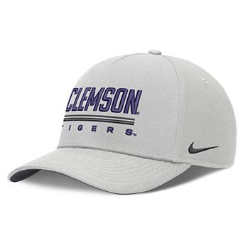 Men's Nike Gray Clemson Tigers 2026 Sideline Dri-FIT Rise Adjustable Hat
