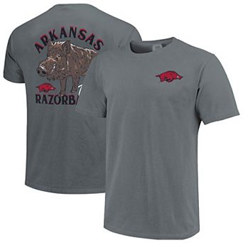 Unisex Charcoal Arkansas Razorbacks Arched Drawn Mascot Hyper Local Comfort Colors T-Shirt