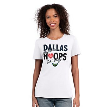 Women's Starter Oatmeal Dallas Wings Endzone T-Shirt