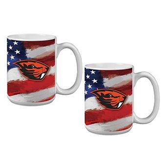 Oregon State Beavers Two-Pack 15oz. Americana Mug Set
