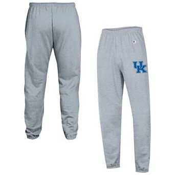 Men's Champion Heather Gray Kentucky Wildcats Powerblend Banded Fleece Sweatpants