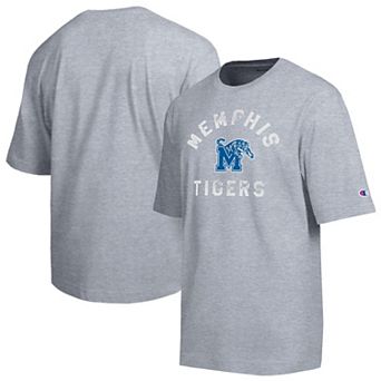Men's Champion Heather Gray Memphis Tigers Weathered Team T-Shirt