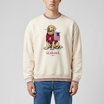 Unisex Uscape Apparel Cream Alabama Crimson Tide Americana Good Boy Ribbed Premium Sweatshirt