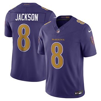 Men's Nike Lamar Jackson Purple Baltimore Ravens Alternate Vapor F.U.S.E. Stitched Limited Jersey
