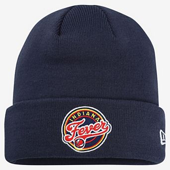 Men's New Era Navy Indiana Fever Cuffed Knit Hat