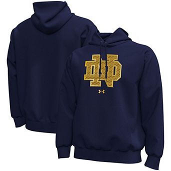 Men's Under Armour Navy Notre Dame Fighting Irish 2026 Shamrock Series Icon Fleece Hoodie