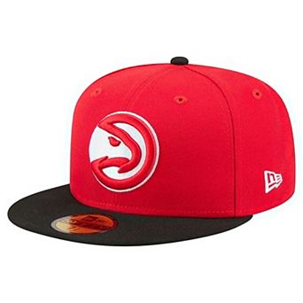 Men's New Era Red Atlanta Hawks Two-Tone 59FIFTY Fitted Hat
