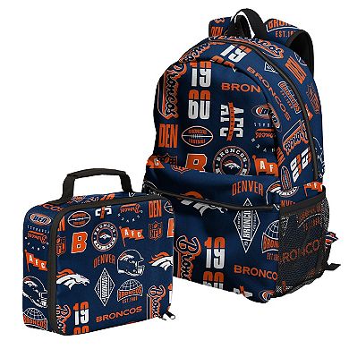 Outerstuff Denver Broncos Backpack and Lunchbox Set