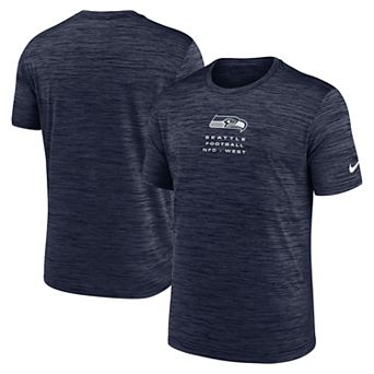 Men's Nike College Navy Seattle Seahawks Velocity Ball Carrier Dri-FIT T-Shirt