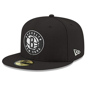Men's New Era Black Brooklyn Nets 59FIFTY Fitted Hat