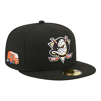 Men's New Era Black Anaheim Ducks Zamboni 59FIFTY Fitted Hat