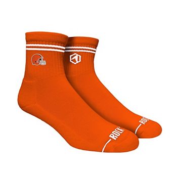 Unisex Rock Em Socks Cleveland Browns Casual Stripe Quarter-Length Socks