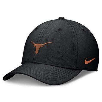 Men's Nike Black Texas Longhorns Rise Swoosh Dri-FIT Flex Hat