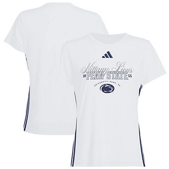 Women's adidas White Penn State Nittany Lions Essentials 3-Stripes T-Shirt