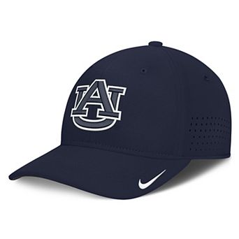 Men's Nike Navy Auburn Tigers 2026 Sideline Practice AeroBill SwooshFlex Dri-FIT Hat