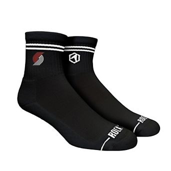 Unisex Rock Em Socks Portland Trail Blazers Casual Stripe Quarter-Length Socks