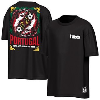Men's Outerstuff Black Portugal FIFA World Cup 2026 Rally Oversized T-Shirt